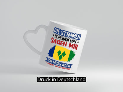 St. Vincent und die Grenadinen | Urlaub Stimmen im Kopf v2 Humor Geschenkidee