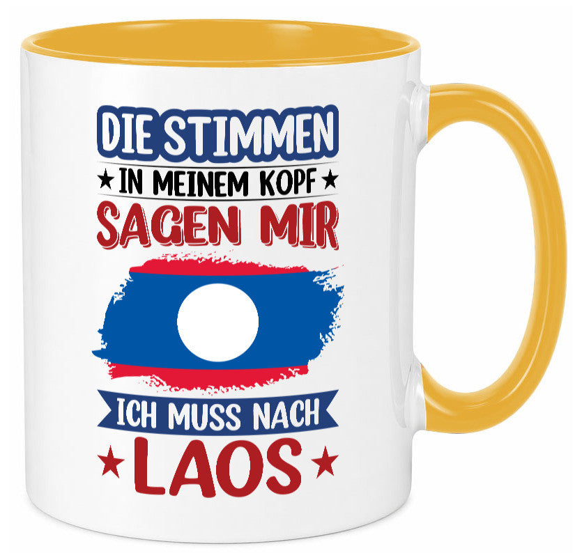 Laos | Urlaub Stimmen in meinem Kopf Traumland lustig Humor Geschenkidee