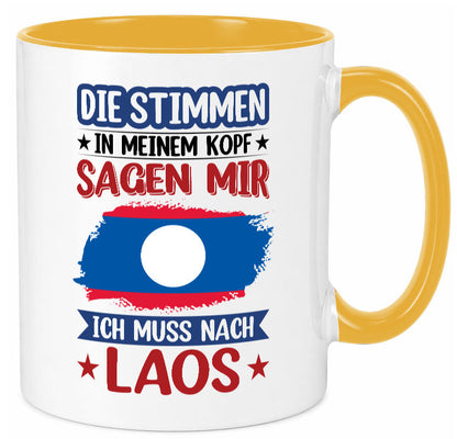 Laos | Urlaub Stimmen in meinem Kopf Traumland lustig Humor Geschenkidee