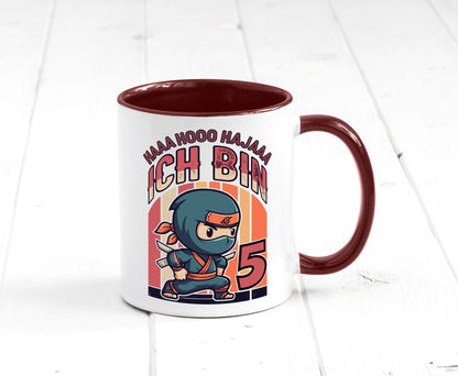 5. Geburtstag | Ninja Junge 5 Jahre Humor Geschenkidee Tasse