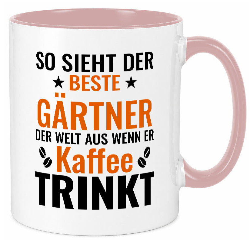 Kaffee trinkt: Gärtner | Gartenbau lustig Humor Geschenkidee Geschenk Tasse