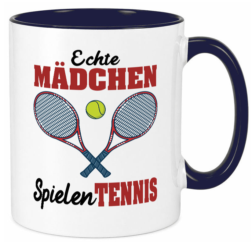 Echte Mädchen Spielen Tennis | Sport Geschenkidee Humor Tasse