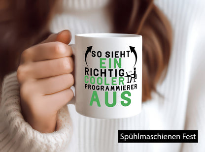 Richtig cooler Programmierer | Comic PC Computer Nerd Geschenk Humor