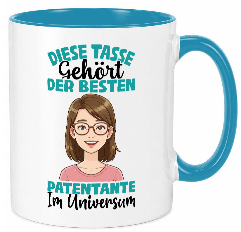 Im Universum: Patentante | Beste Tante Geschenk Humor Geschenkidee lustiger Tasse