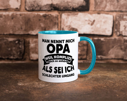 Nenn mich Opa, Komplize schlechter Umgang | Opa Witz Geschenk Familie