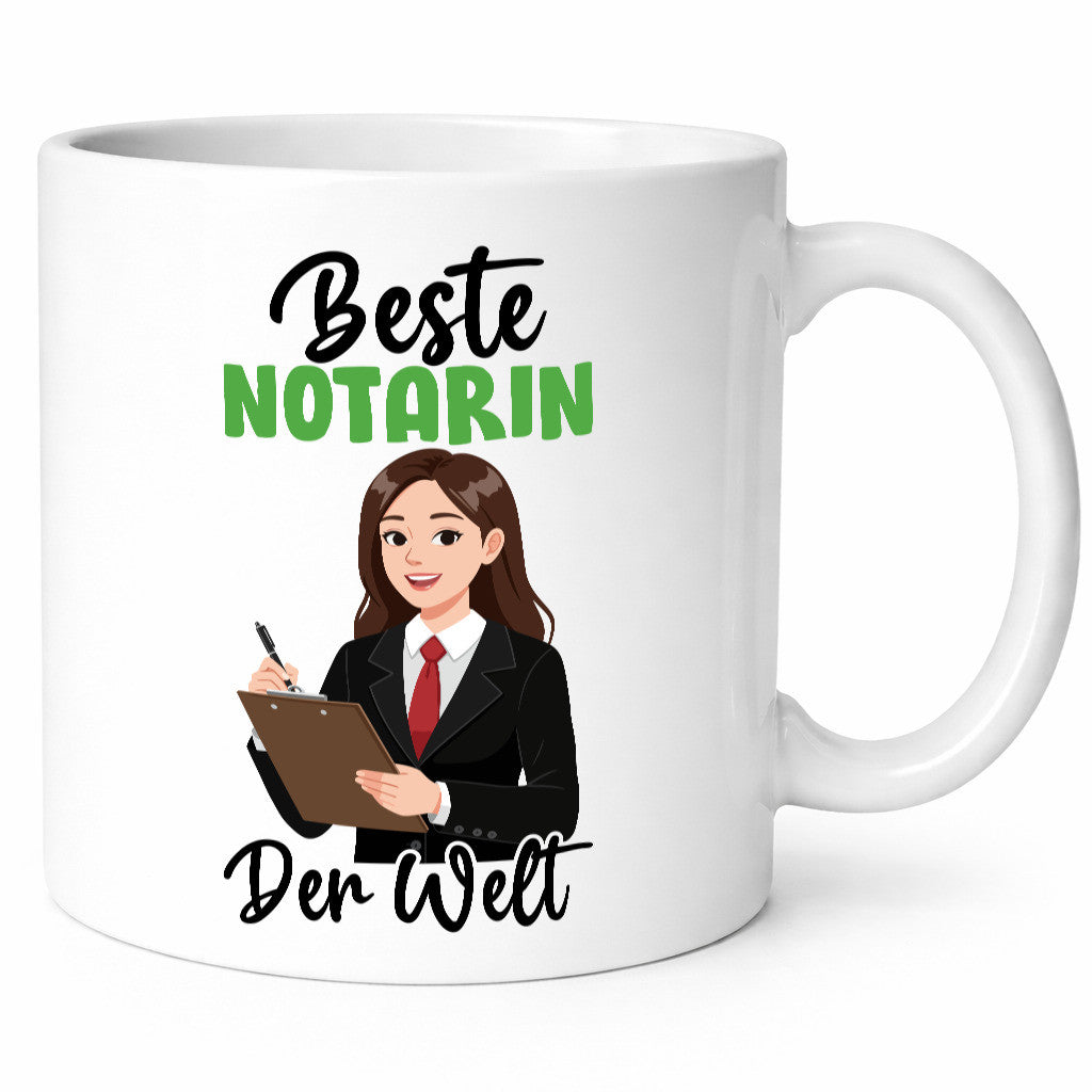 Beste Notarin | Juristin v2 lustig Humor Geschenkidee Geschenk Tasse