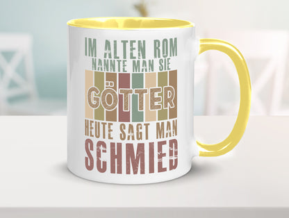 Heute sagt man: Schmied | schmieden lustig Humor Geschenkidee Geschenk Tasse