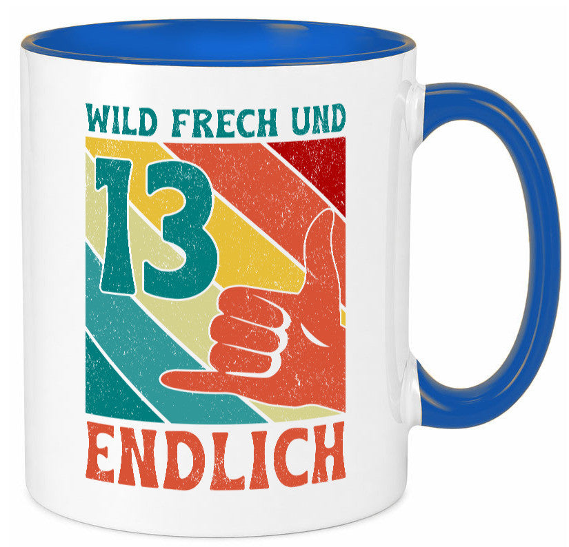 13. Geburtstag | 13 Jahre Wild und Frech Humor Geschenkidee Tasse