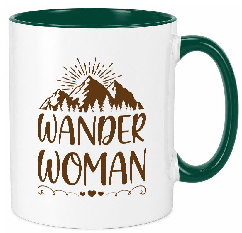 Wander Woman | Berge Herzen Geschenk Familie Geschenkidee lustiger Spruch Tasse