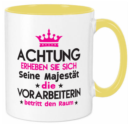Seine Majestät Vorarbeiterin | Kollegin Teamleiter lustig Arbeit Kollegen Büro