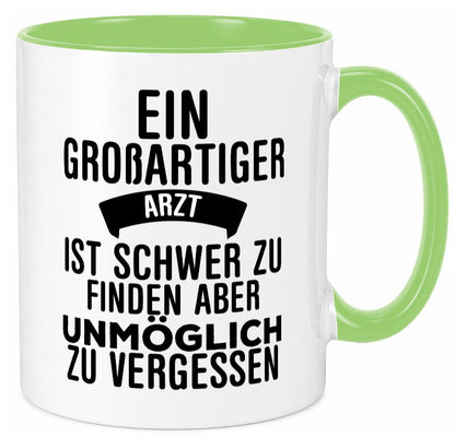 Großartiger Arzt | Dankeschön Tasse schöner Spruch Humor Geschenkidee