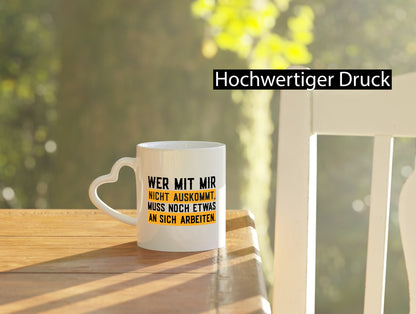 Wer mit mir nicht auskommt | Selbstbewusst lustiger Spruch Geschenk Humor