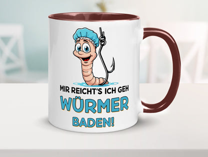 Mir reichts ich geh Würmer Baden | Angler Angeln Geschenk Humor Geschenkidee