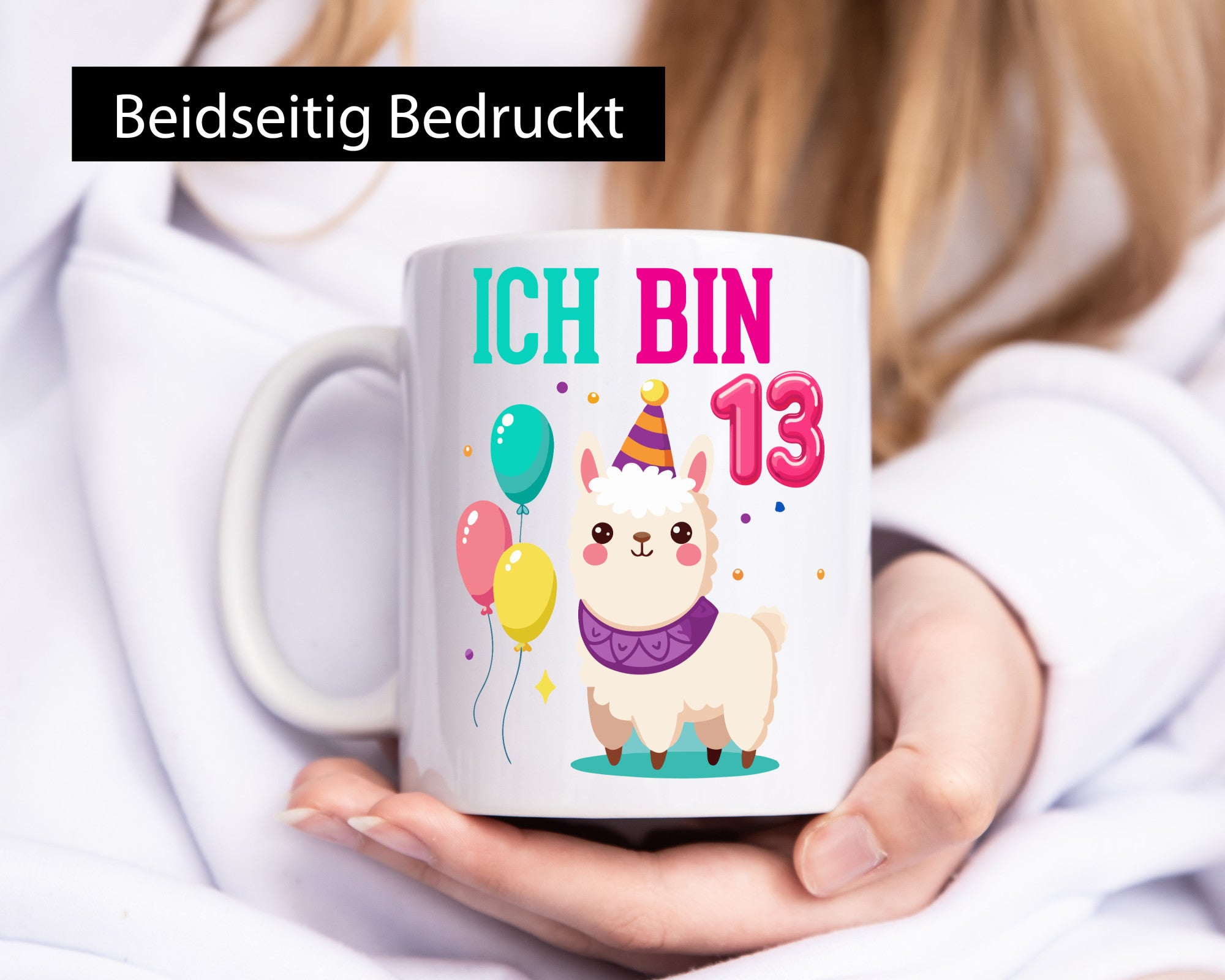 13. Geburtstag | 13 Jahre Lama Alpaka Humor Geschenkidee Tasse