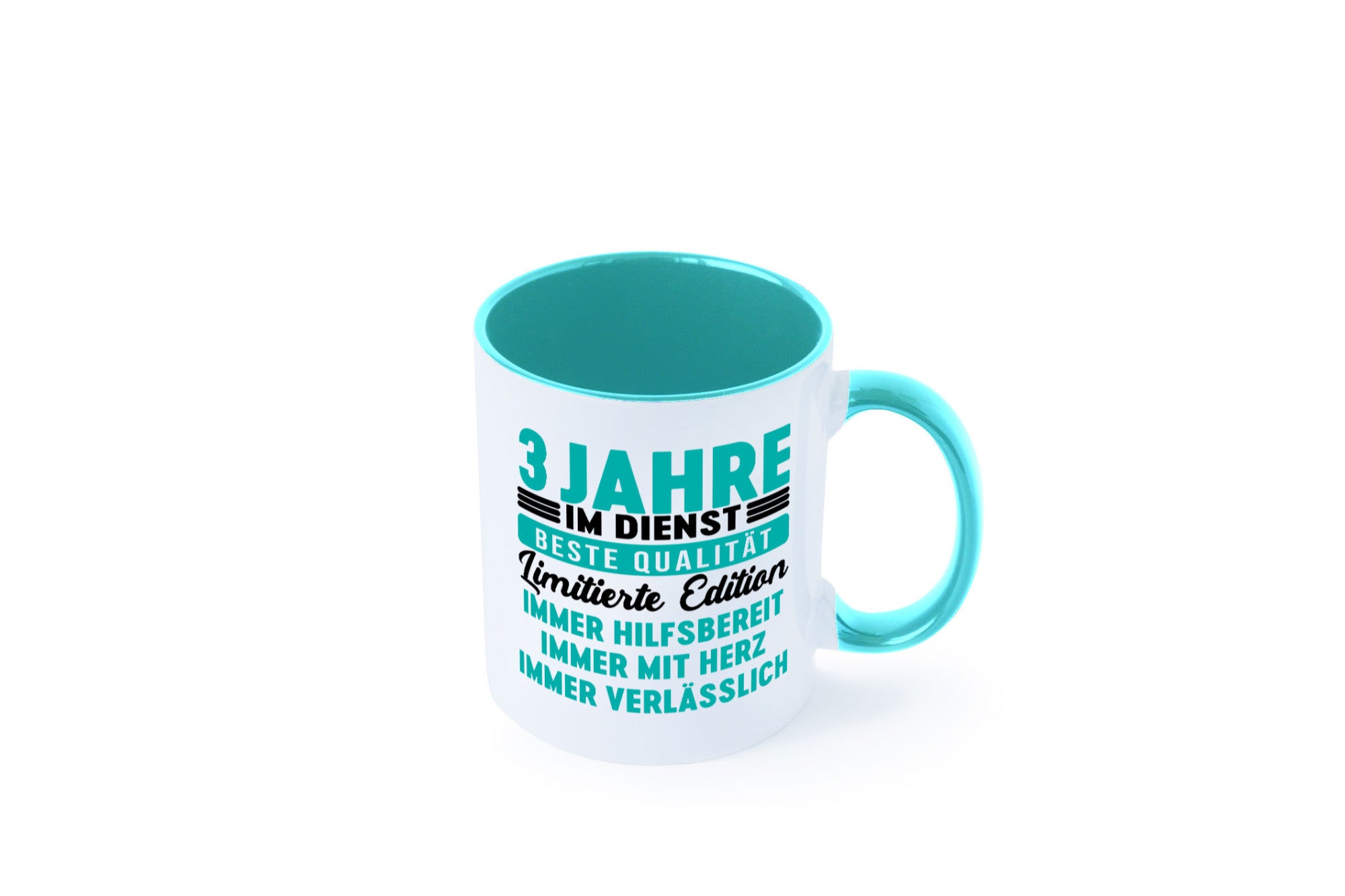 3 Jahre im Dienst | Jubiläum Arbeit v5 lustig Kollegen Büro Geschenk Tasse