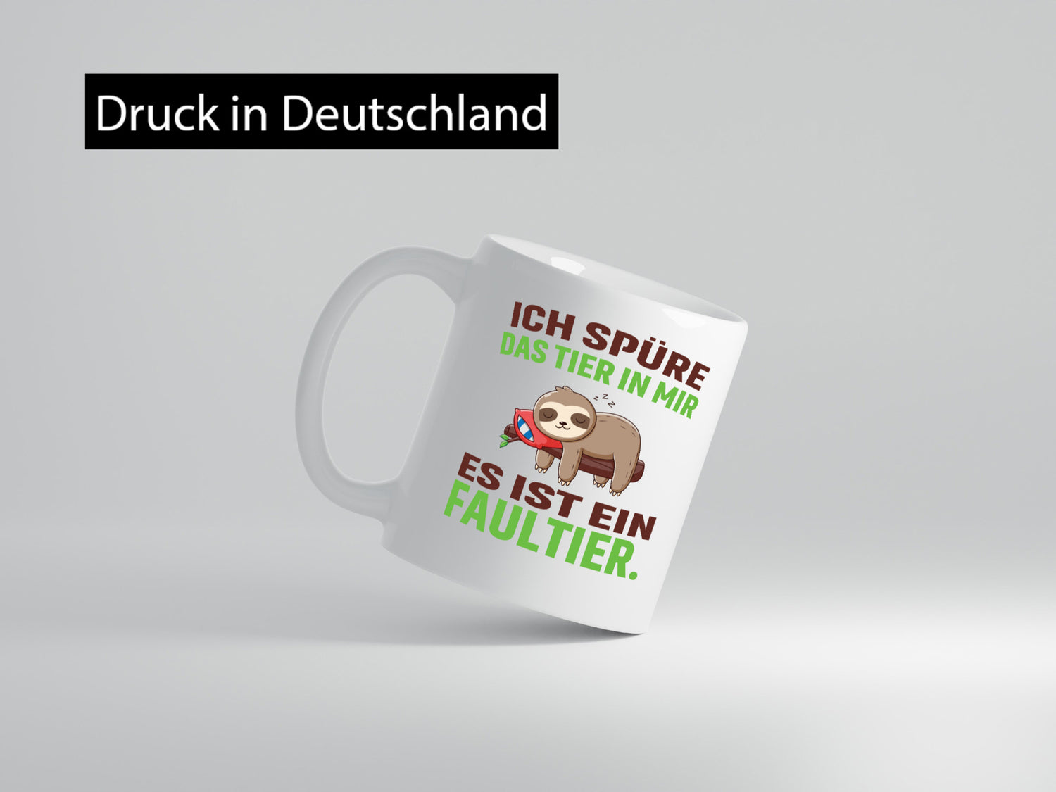 Es ist ein Faultier | Müde Schlafen lustig Tierliebhaber Humor Geschenk Tasse