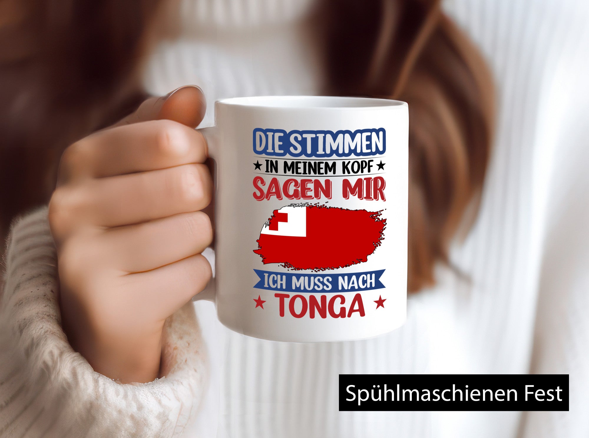 Tonga | Urlaub Stimmen in meinem Kopf Traumland lustiger Spruch Geschenk Humor
