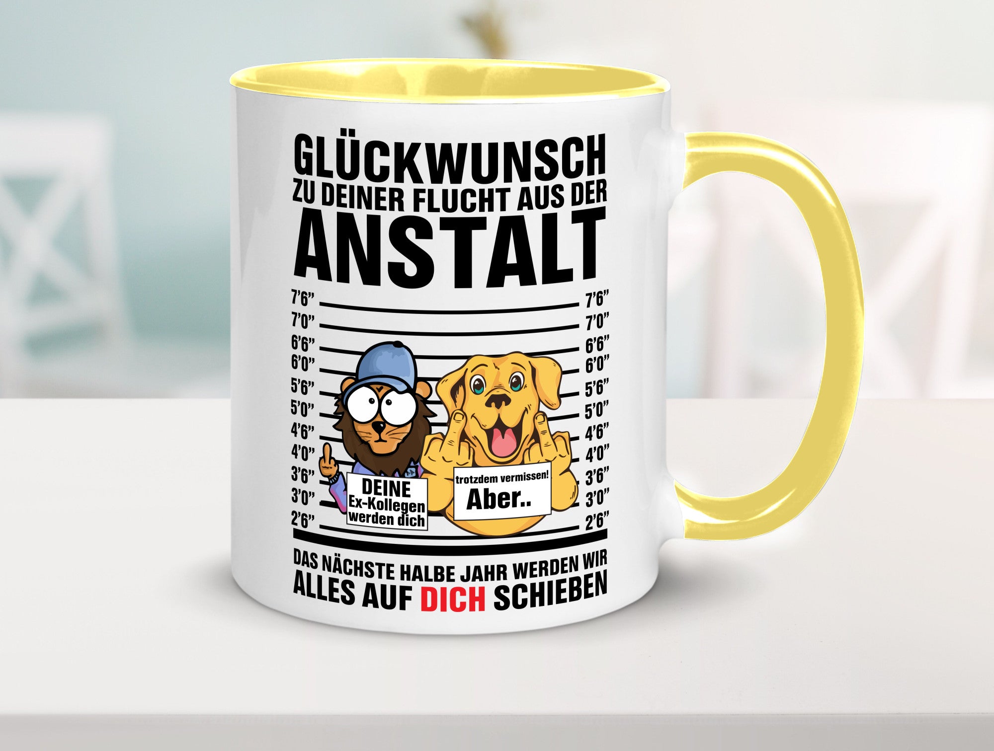 Glückwunsch zu deiner Flucht | Abschiedgeschenk v3 Geschenk Humor Geschenkidee