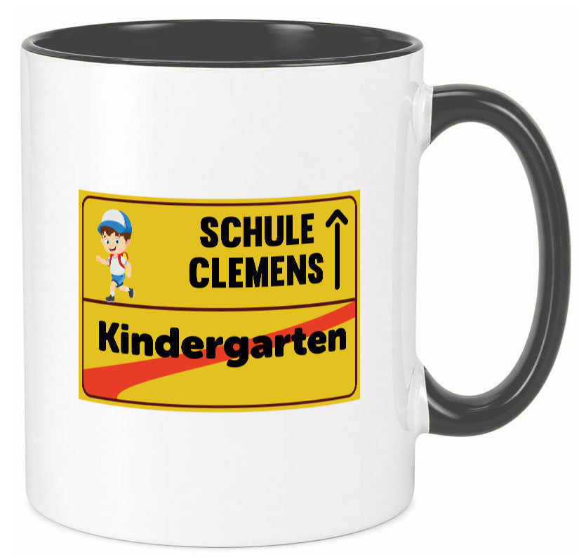 Bye Kindergarten | Schule Clemens Geschenkidee Humor Tasse
