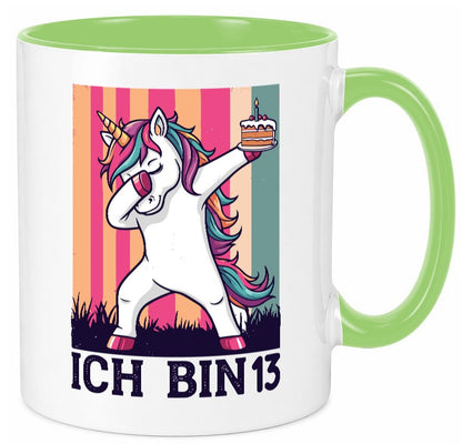 13 Geburtstag | Einhorn Damping Mädchen Geschenkidee Humor Tasse