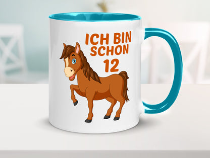 12. Geburtstag | Ich bin schon 12 Pferde Pony Geschenkidee Humor Tasse