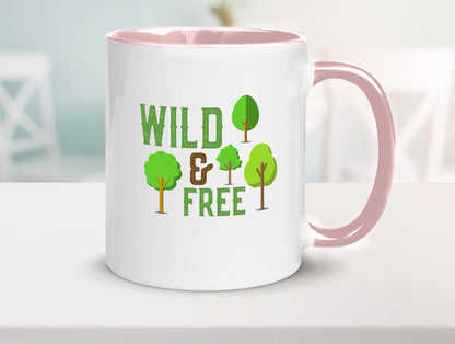 Wild and free | Freiheit Camper Hobbycamper Geschenkidee Humor Tasse