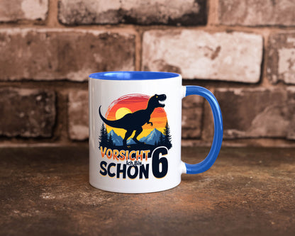 6. Geburtstag | 6 Jahre Dinosaurier Geschenkidee Humor Tasse