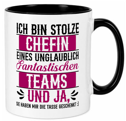 Stolze Chefin | Tolles Team Mitarbeiter lustig Arbeit Kollegen Büro Geschenk