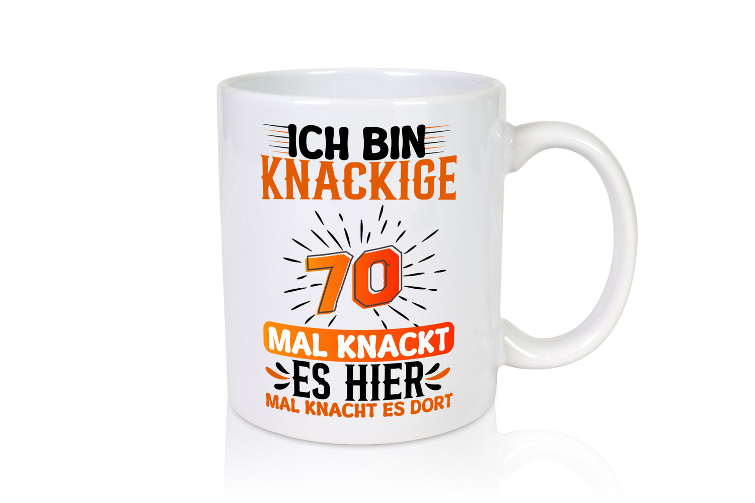 70. Geburtstag | Knackige 70 Rentner lustig Ruhestand Jubiläum Geschenk Tasse