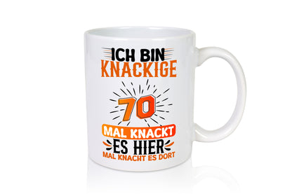 70. Geburtstag | Knackige 70 Rentner lustig Ruhestand Jubiläum Geschenk Tasse