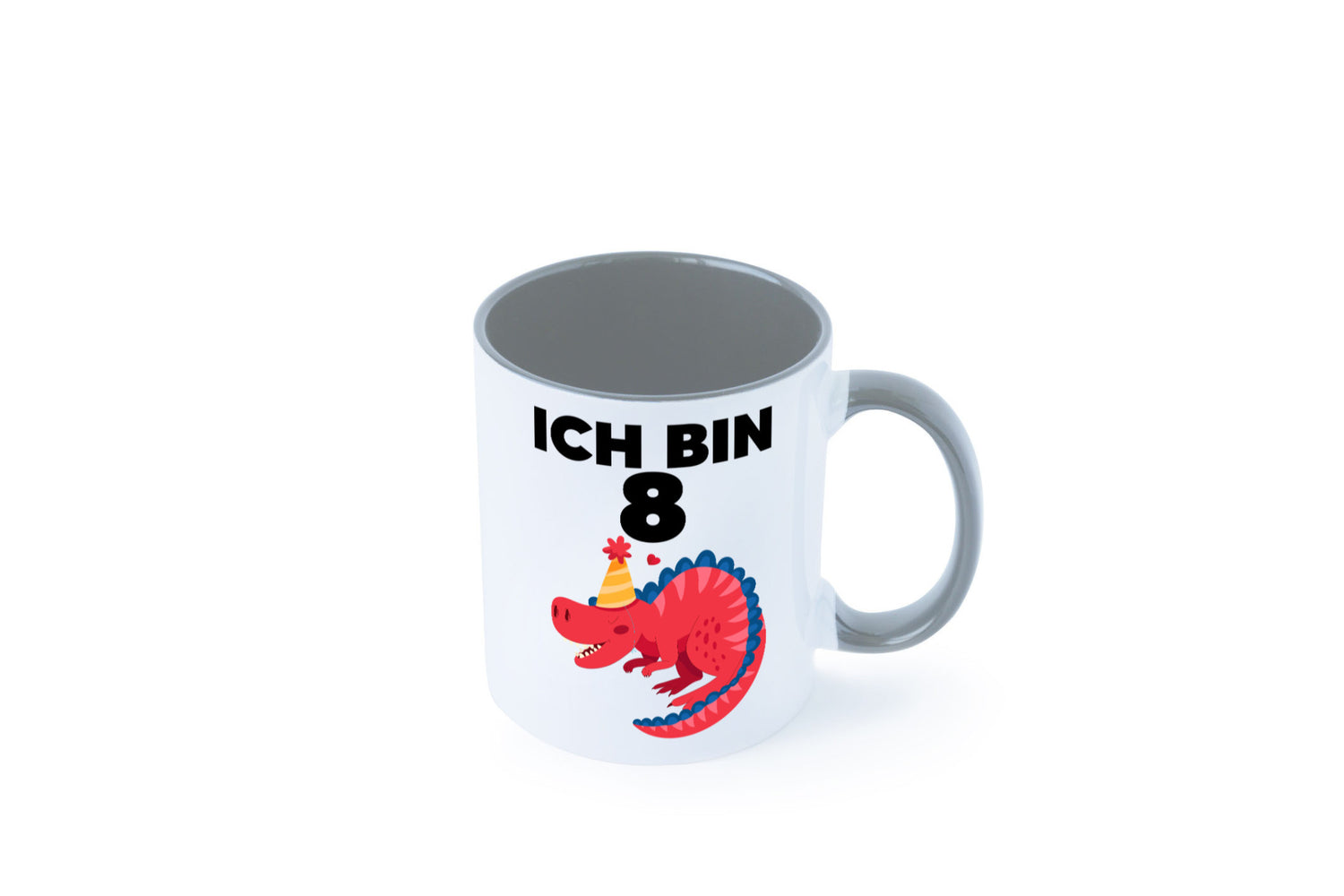 8. Geburtstag | Dino Dinosaurier 8 Jahre lustig Geschenkidee Geschenk Tasse