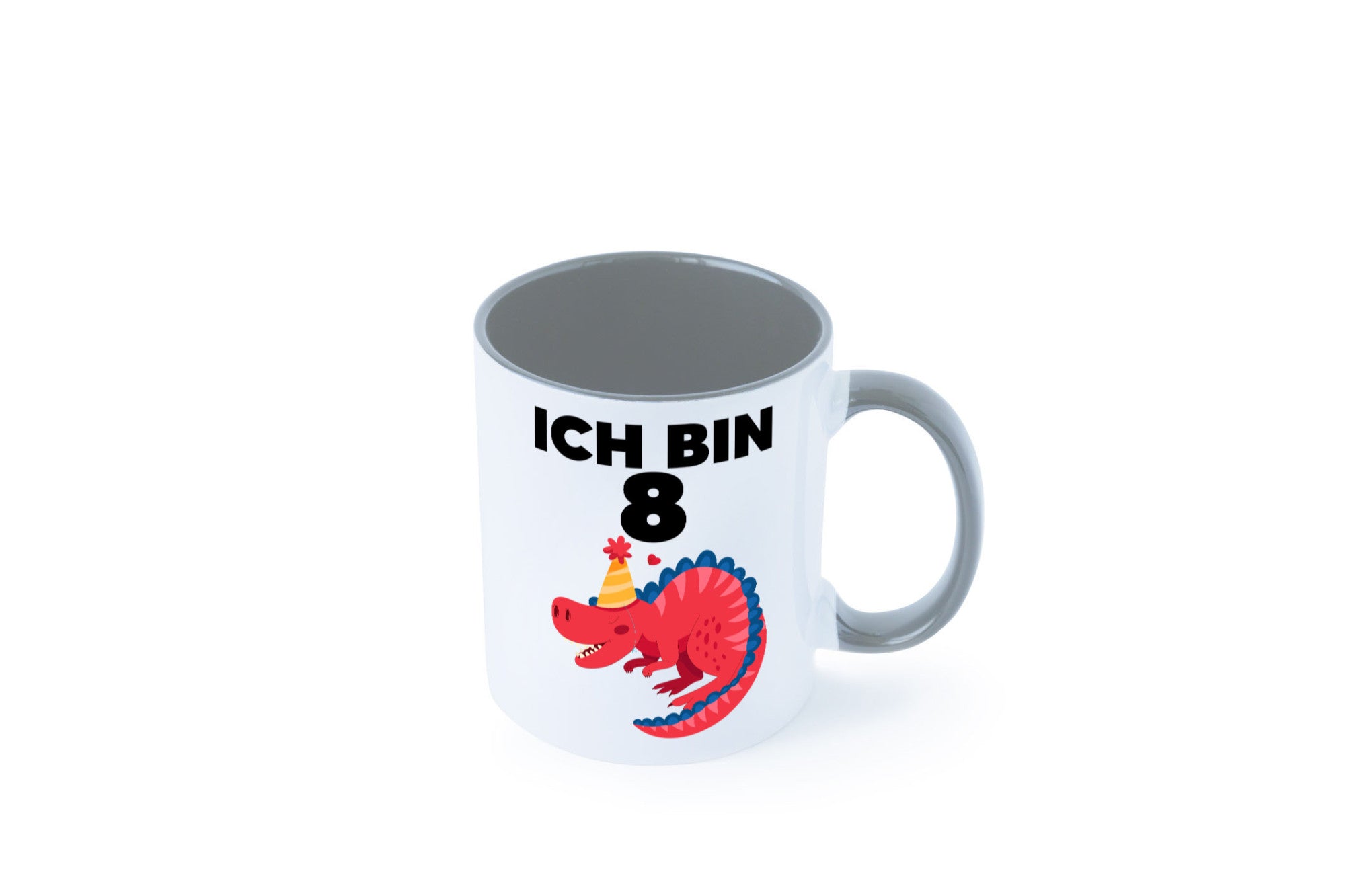 8. Geburtstag | Dino Dinosaurier 8 Jahre lustig Geschenkidee Geschenk Tasse