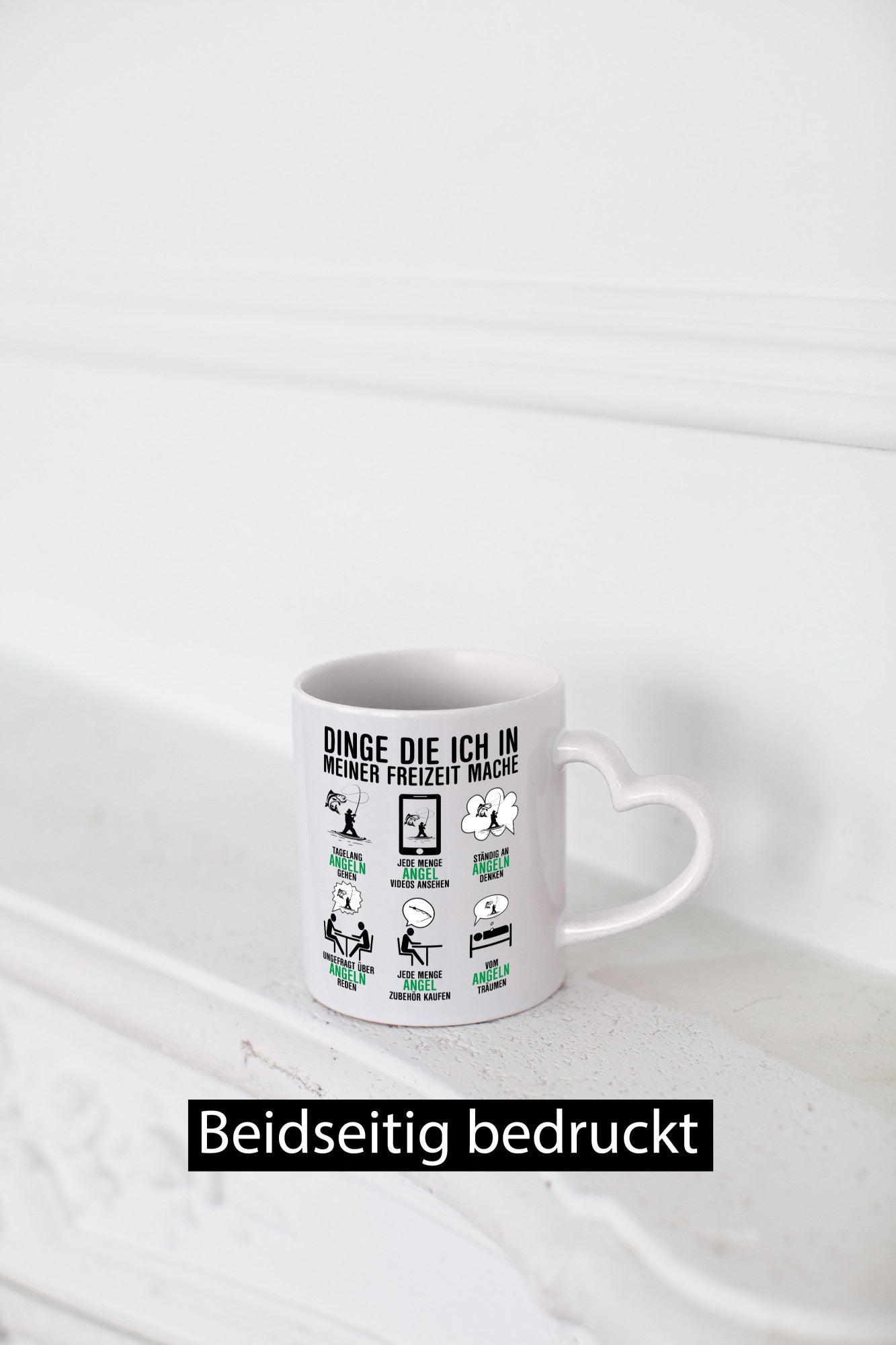 Dinge die ich in meiner Freizeit mache | Angler Angeln Humor Geschenkidee Tasse