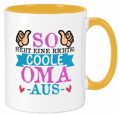 So sieht eine richtig Coole Oma aus | Großmutter Humor Familie Geschenkidee