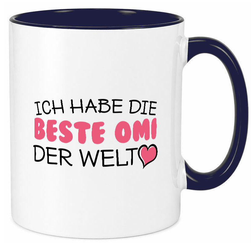 Beste Omi der Welt | Oma Tasse Geburtstag Muttertag lustig Familie Geschenkidee