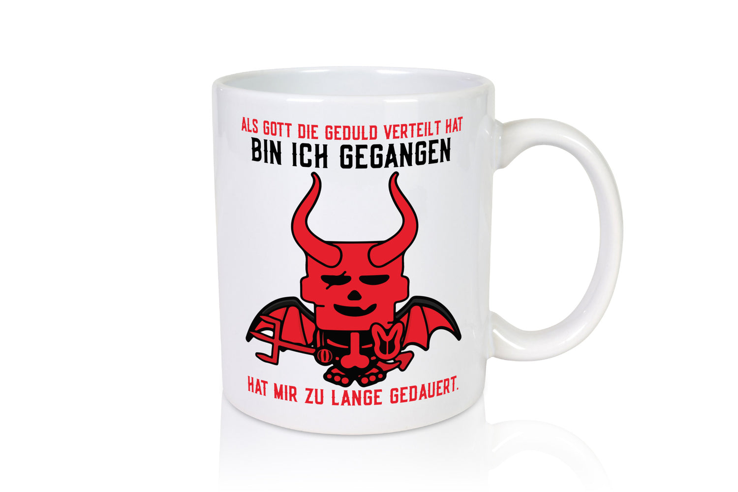 Als Gott die Geduld verteilt hat | Teufel Comic Ungeduldig lustig Humor
