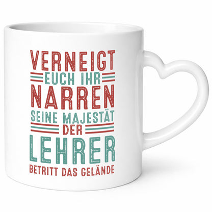 Verneigt euch: Lehrer | Schule Beruf Schüler lustiger Spruch Geschenk Arbeit