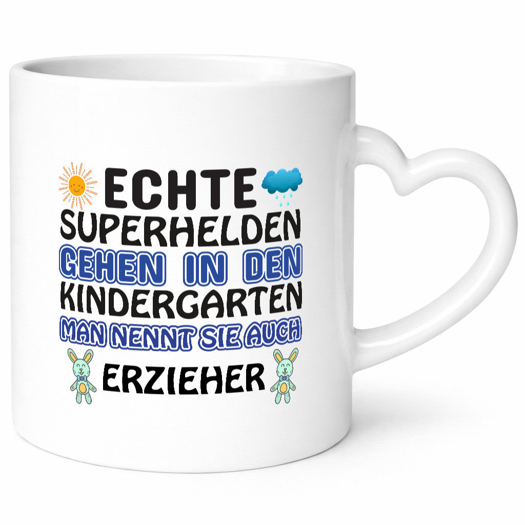 Superheld Erzieher | Tasse Kindergärtner Kindergarten lustiger Spruch Geschenk
