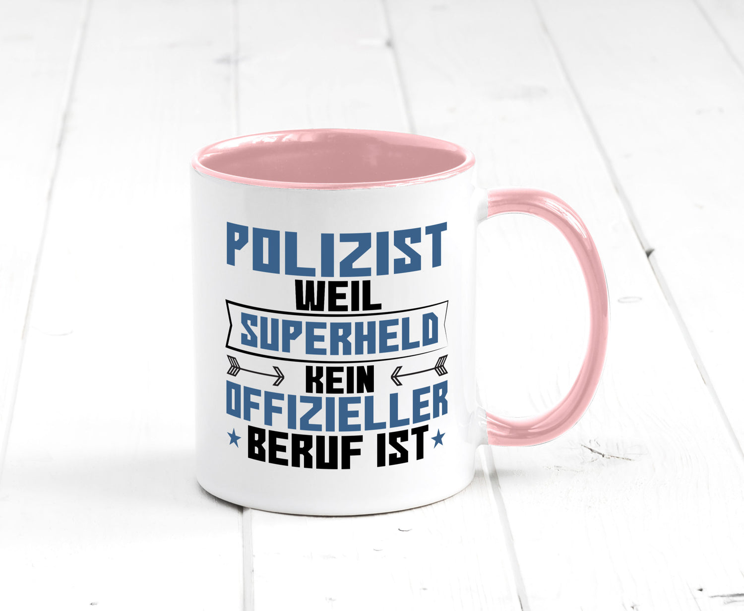 Superheld Polizist | Polizei lustiger Spruch Geschenk Humor Geschenkidee Tasse