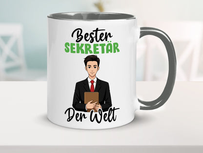 Bester Sekretär | Büro v2 lustiger Spruch Geschenk Arbeit Kollegen Tasse