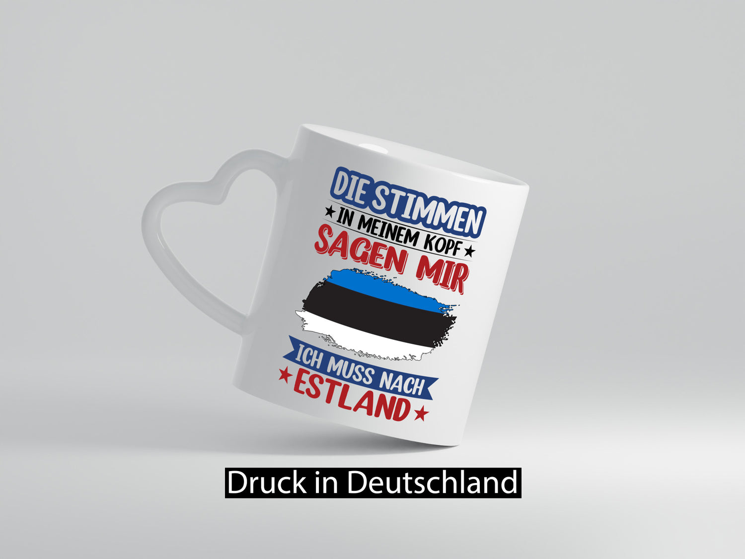Estland | Urlaub Stimmen in meinem Kopf Traumland Geschenkidee Humor Tasse