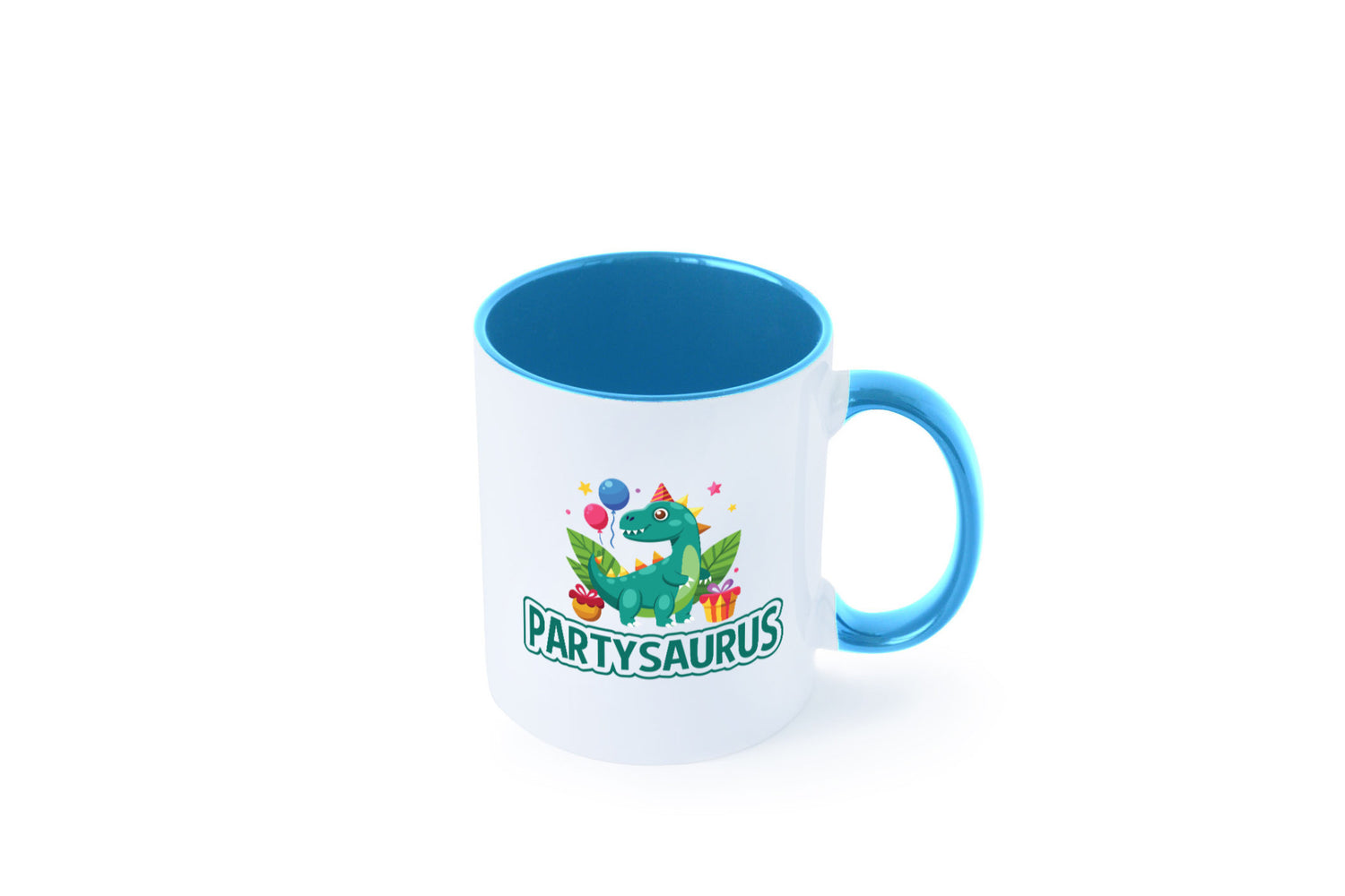 Partysaurus | Geburtstag Dinosaurier Luftballon Geschenkidee Humor Tasse