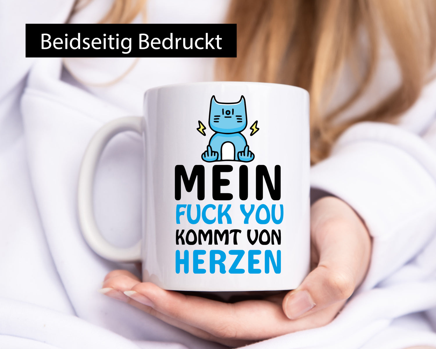 Kommt von Herzen Humor Geschenkidee Tasse