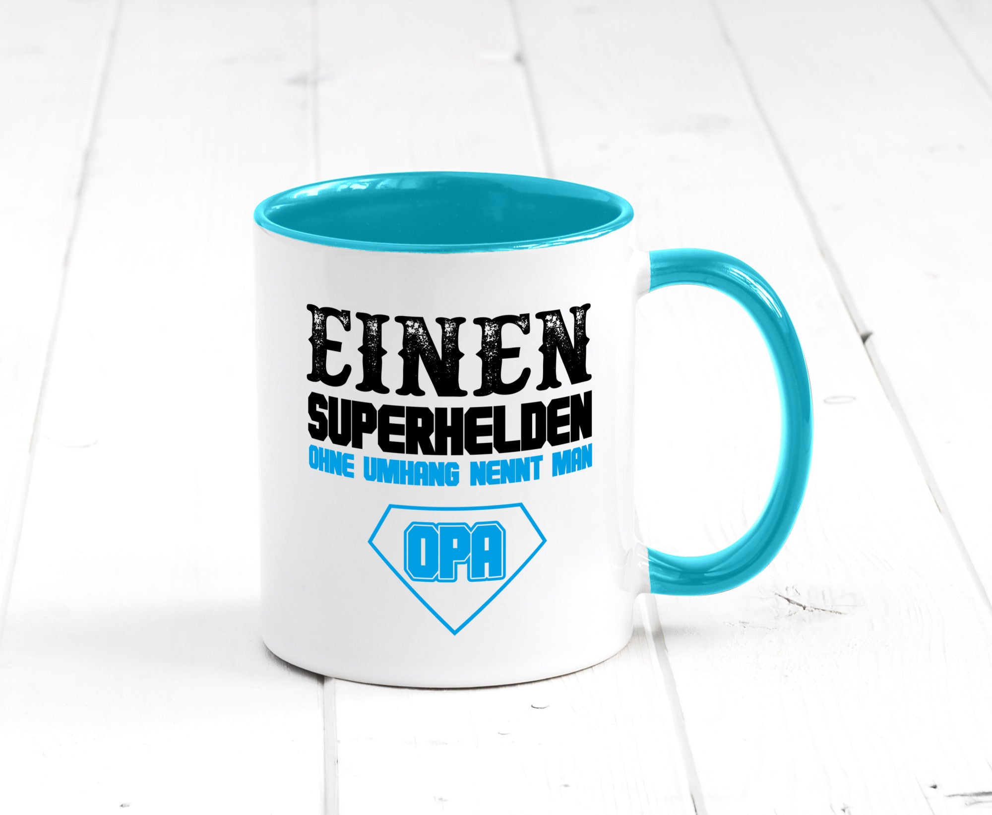 Superheld Opa Geschenk Familie Geschenkidee lustiger Spruch Tasse