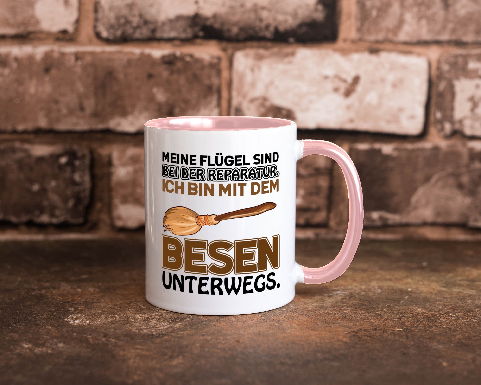 Flügel Reperatur lustig Humor Geschenkidee Geschenk Tasse