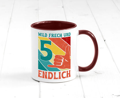 5. Geburtstag | 5 Jahre Wild und Frech Geschenk Geschenkidee lustiger Spruch