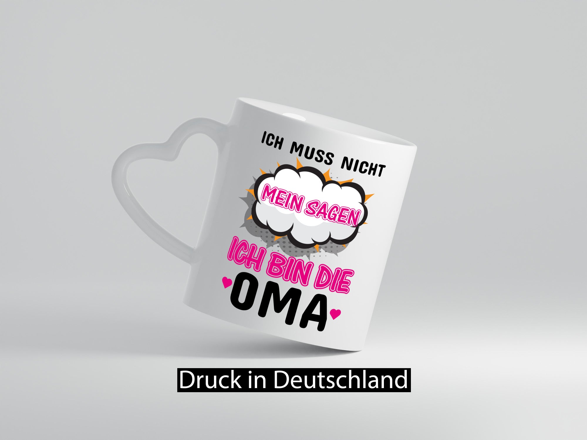Ich muss nicht nein sagen bin die Oma lustig Familie Geschenkidee Geschenk Tasse