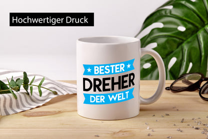 Bester Dreher | Fräser Humor Geschenkidee Tasse