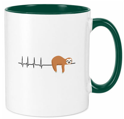 Herzschlag Faultier | Faulheit Morgenmuffel faul Humor Tierliebhaber