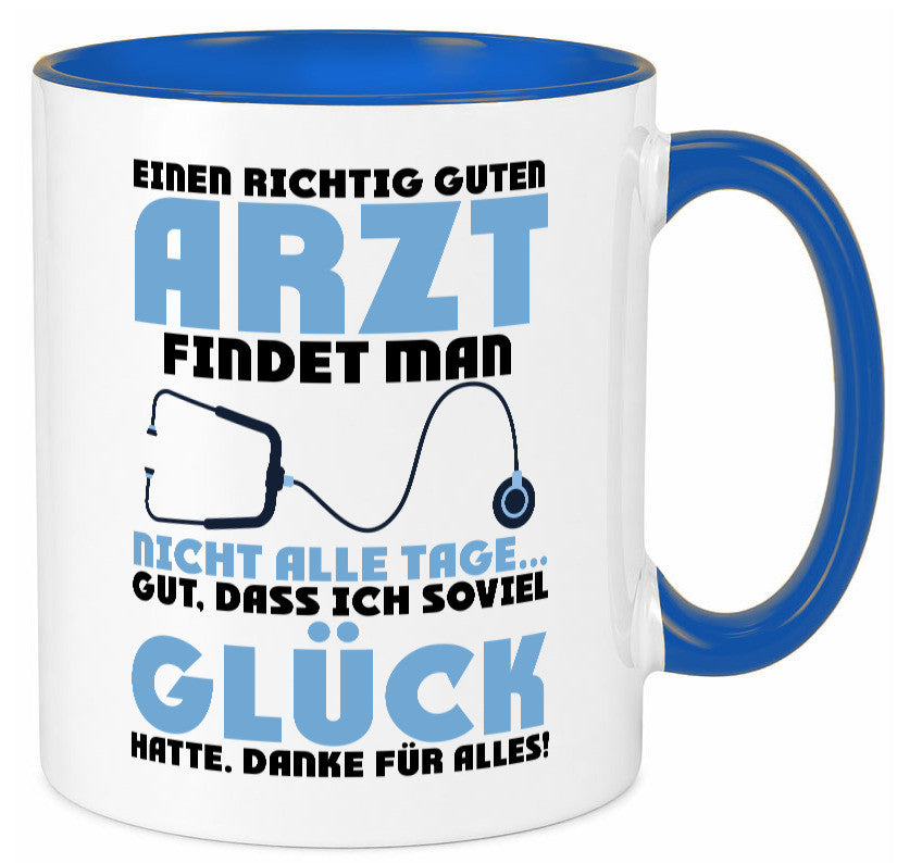 Richtig guter Arzt | Dankeschön Doktor Stethoskop Humor Geschenkidee Tasse